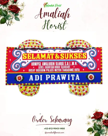 Papan Bunga Ucapan Selamat kalipucang